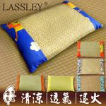 LASSLEY 亞藤綠豆殼舒眠童枕(兩面枕 冬夏兩用 四季皆宜 純棉枕 透氣 舒爽 午睡枕 小枕 午休枕 台灣製造), , large