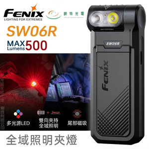 【錸特光電】FENIX SW06R 全域照明夾燈