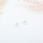 【Angel & Me】Dot Circle Round s925 sterling silver earrings Birthday gift, , large