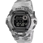 CASIO 卡西歐Baby-G 迷彩風格電子錶 女錶-灰 送禮 禮物 推薦(BG-169CMB-8), , large