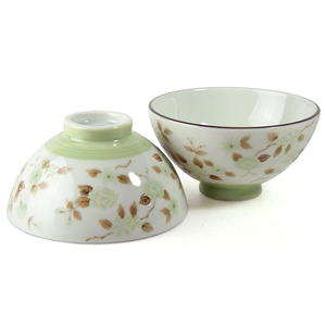 [豐名日本餐具] 4.0"碗  牡丹花 綠 / C04RB0-197-3