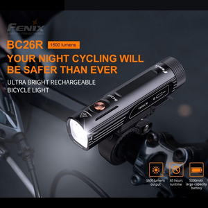[FENIX]MAX Lumens 1600流明 超亮可充式 腳踏車燈 169米射程/BC26R