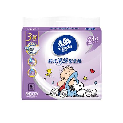 [箱購]維達韌式滑感3層衛生紙24包110抽x 3Bag袋