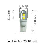 【PA LED】9-32V 特調光色 T10 T15 10晶 2835 SMD LED 魚眼 黃金光 黃光 方向燈 小燈, , large