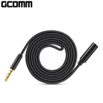 GCOMM 3.5mm 三環四節 鋁合金抗干擾音源延長線 紳士黑, , large