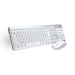 E-books Z11 2.4G無線鍵盤滑鼠組｜108鍵鍵盤 1200DPI光學滑鼠 USB接收器 智慧省電 白色, , large