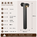 【H&R安室家】60CM直立式雙LED戶外燈 景觀燈 公園燈 庭園燈HR23102, , large