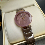 [星晴錶業]ANNE KLEIN手錶,34mm,AN00026香檳紅錶面玫瑰金錶殼香檳紅陶瓷錶帶款, , large