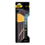 【deli tools】Extra Long Hex Key Set L-Type 9PCS Semi-Pro Series-H1.5~H10, , large
