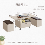 【Hampton 漢汀堡】范爾全鋁茶几-含凳, , large