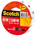 3M Scotch超強力雙面膠帶12mmX, , large