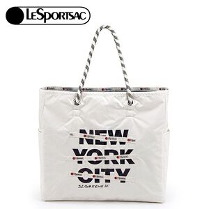 |快速出貨|Lesportsac Large Two-Way Tote 大型雙面托特包 送禮-柔霧白