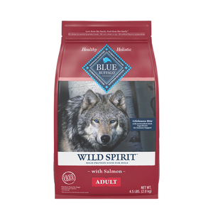 【Blue Buffalo藍摯】原野精靈 鮭魚無穀配方4.5磅 成犬飼料 狗乾糧(狗糧/狗飼料/犬糧)