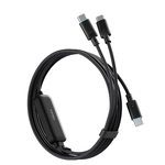 【CUKTECH 酷態科】【3入】10號PLUS 超級電力線 Type-C 一拖二 快充140W 充電線C to 2C 150公分, , large