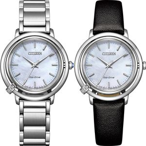 CITIZEN 星辰 L系列 曙光 光動能鑽石女錶 附贈皮革錶帶 EM1090-60D