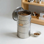 日本 OBAKETSU｜手工製不鏽鋼儲物桶 10kg, , large