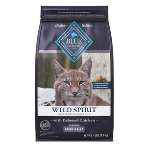 【Blue Buffalo藍摯】原野精靈 去骨雞肉無穀配方4磅 成貓飼料 貓乾糧(貓糧/貓飼料)
