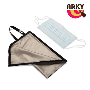 [桃品國際] ARKY 銀纖維抑菌科技防疫萬用收納袋 金色織標