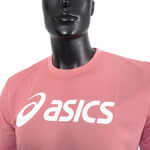 Asics 男女 短袖 T恤 運動 透氣 吸濕 快乾 抗UV 台灣製 延續 粉紅 [2033B666-700], , large