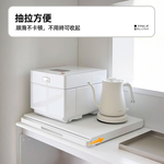 【上手家居】抽拉式微波爐架 白色(電器架/電鍋置物架/廚房電器架/電器置物架/電鍋架/烤箱架), , large