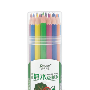 【尚禹】可擦 無木色鉛筆 24色/筒 CP-150