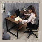 【HomeMax】復古木紋工作桌120&times;60cm/附插座/抽屜/辦公桌/電腦桌/書桌/工業風/★台灣製造●＜TKY-003＞, , large
