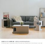 邊几 邊櫃 茶几 茶幾 邊桌 收納櫃 貓窩 貓跳台 雜誌櫃 萬用床頭櫃 TA486, 奶茶色, large