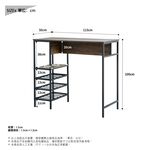 高腳桌椅組 吧台桌 餐桌椅組 工業風 吧台桌椅組 咖啡廳邊桌 高腳椅 TA494, 木紋色, large