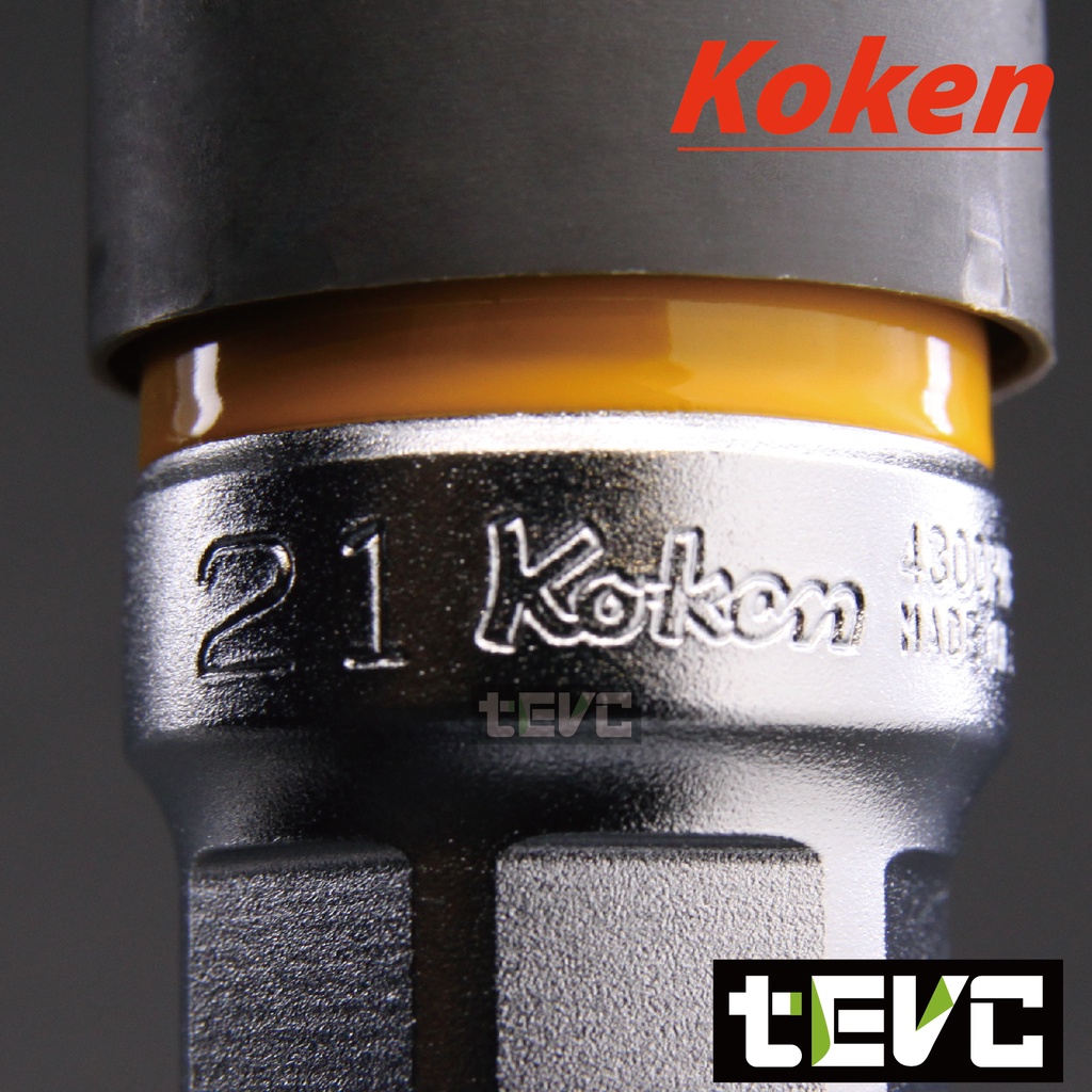 《tevc》T035 Koken ZEAL系列 日本製 輪胎 防刮 精密 4 四分 套筒  17 19 21 號 手工具, , large