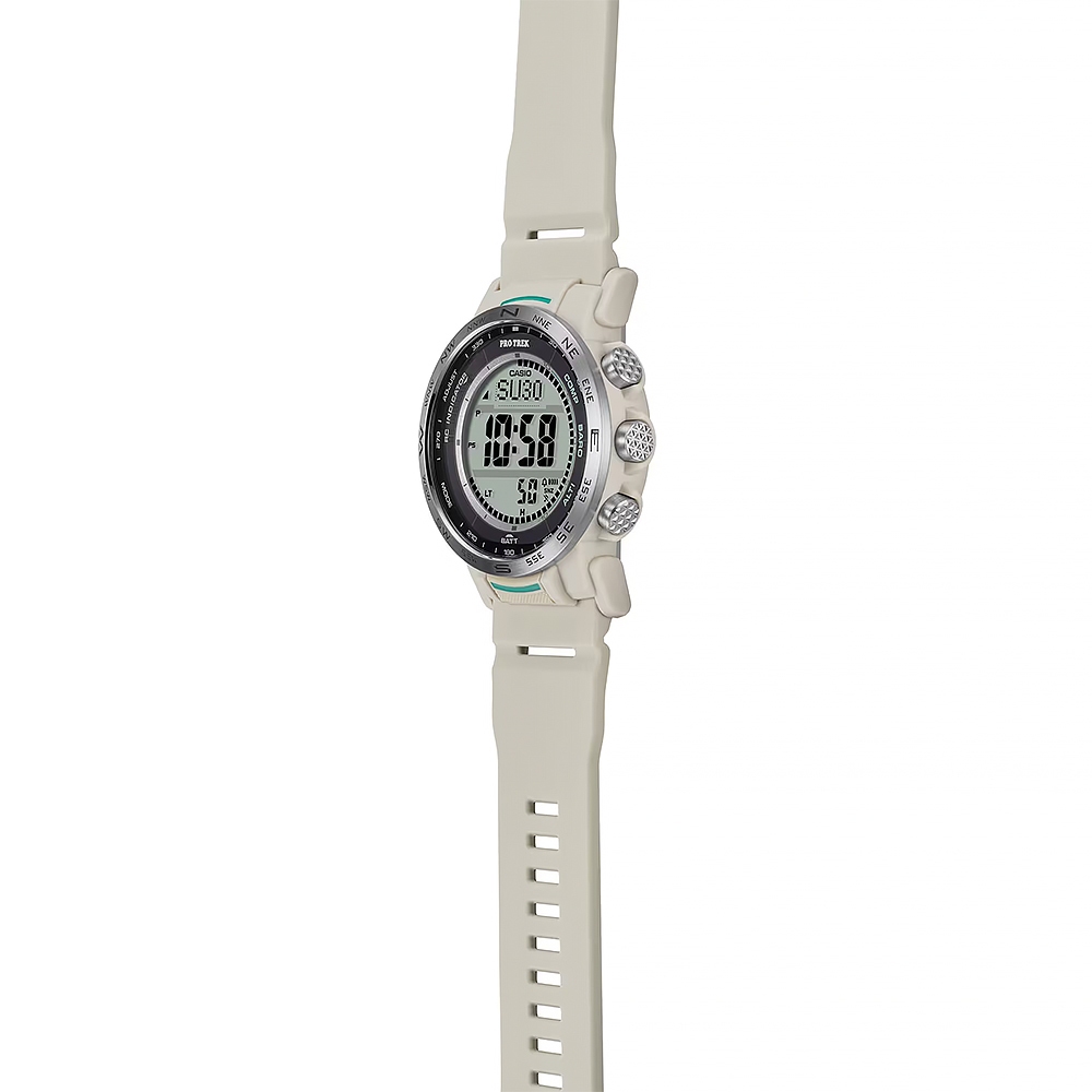 CASIO 卡西歐 PROTREK 戶外多功能太陽能電波手錶 登山錶 氣壓高度溫度 PRW-35-7, , large