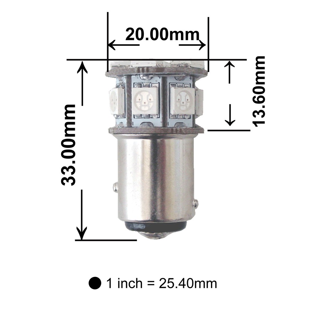 【PA LED】迷你型 1157 雙芯 13晶 39晶體 SMD LED 煞車燈 尾燈 方向燈 七色可選, , large