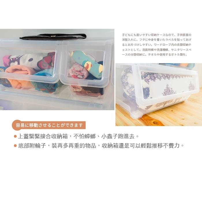 【Y HOUSE】大口式透白收納箱 塑膠收納箱-小型, , large