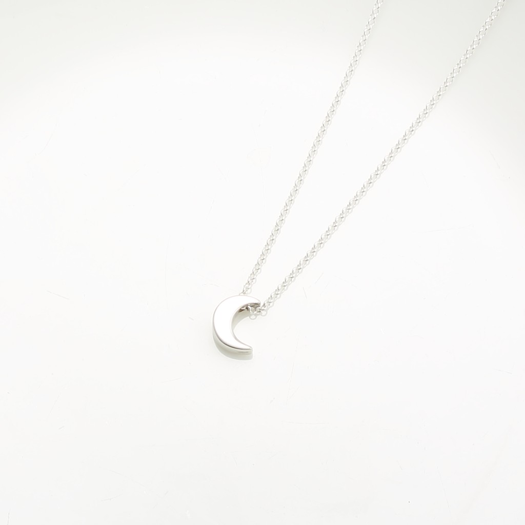 【Angel & Me】Le Petit Prince Moon s925 sterling silver necklace Christmas gift, , large