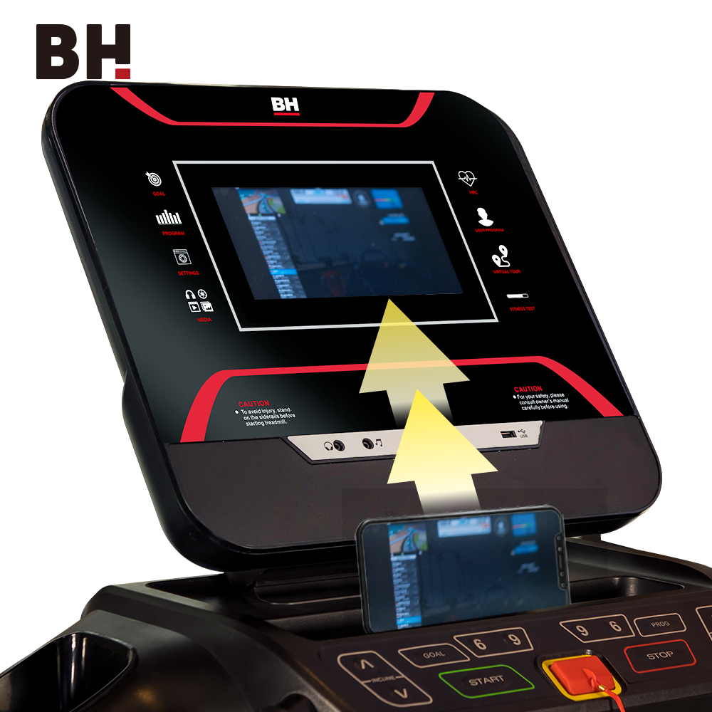 【BH歐洲百年品牌】RS800 TFT 智能變頻跑步機(預購-6/30到貨), , large