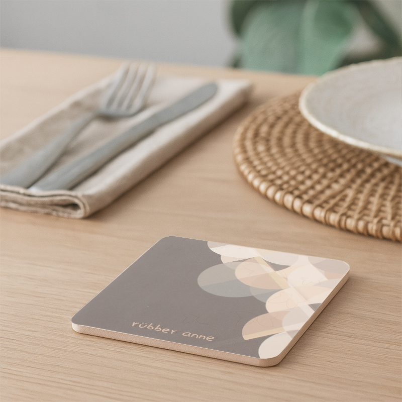 【Monster】 Soft Diatomaceous Earth Absorbent Coaster &ndash; Morning Light Series (10x10cm) &ndash; Neon Temptation, , large