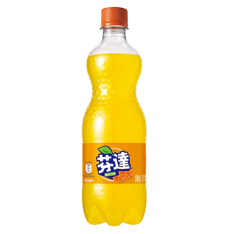 芬達汽水橘子口味600ml, , large