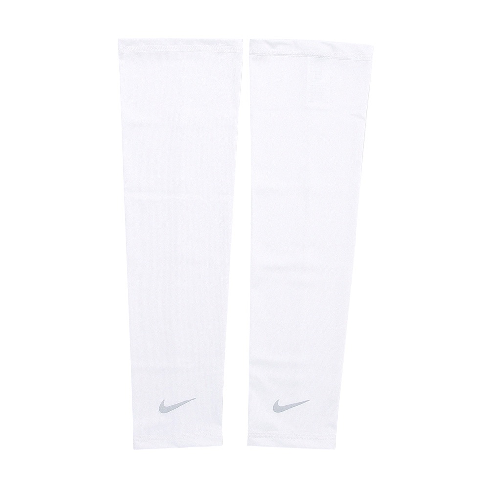 NIKE 輕量跑步臂套2.0 護臂套 袖套 路跑 戶外運動 素色 簡約 防曬 反光 吸濕 排汗 快乾 透氣 黑 白 亮綠, , large