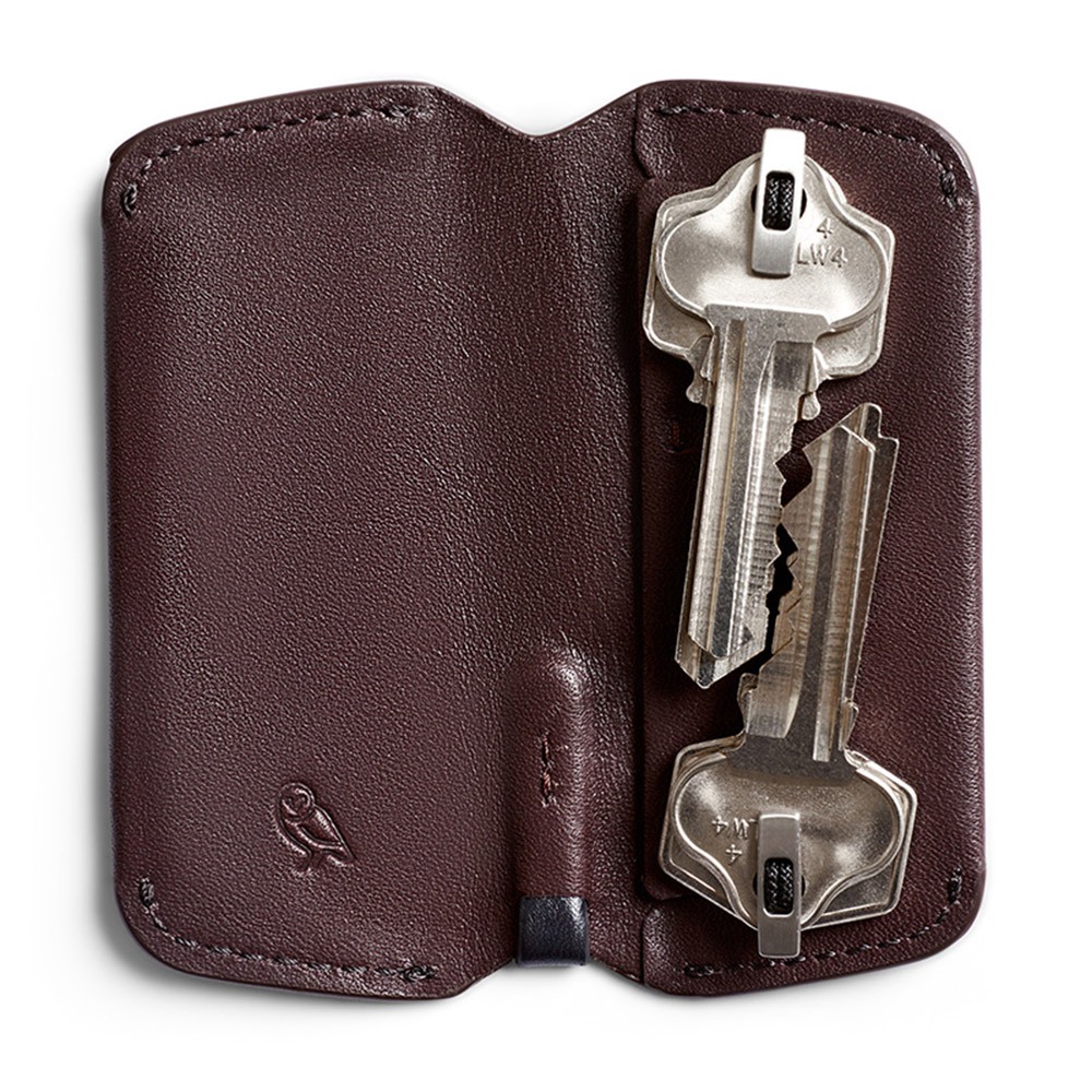 Bellroy 鑰匙包 鑰匙圈 優質皮革材質(深梅子色), , large
