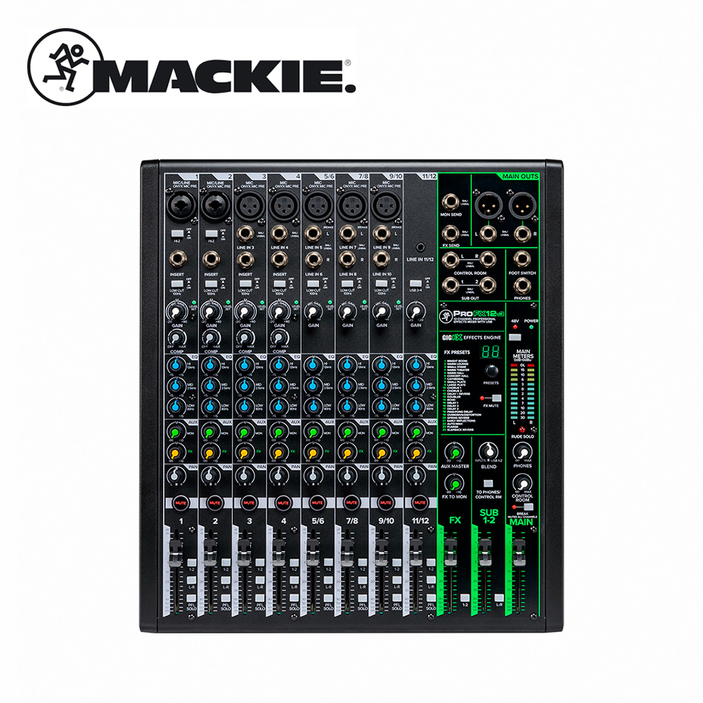 Mackie ProFX12v3 12軌類比混音器【敦煌樂器】, , large