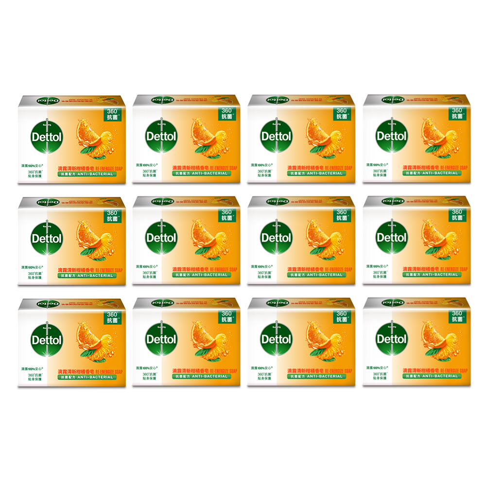 [Dettol 滴露]經典柑橘香皂100g x12顆, , large