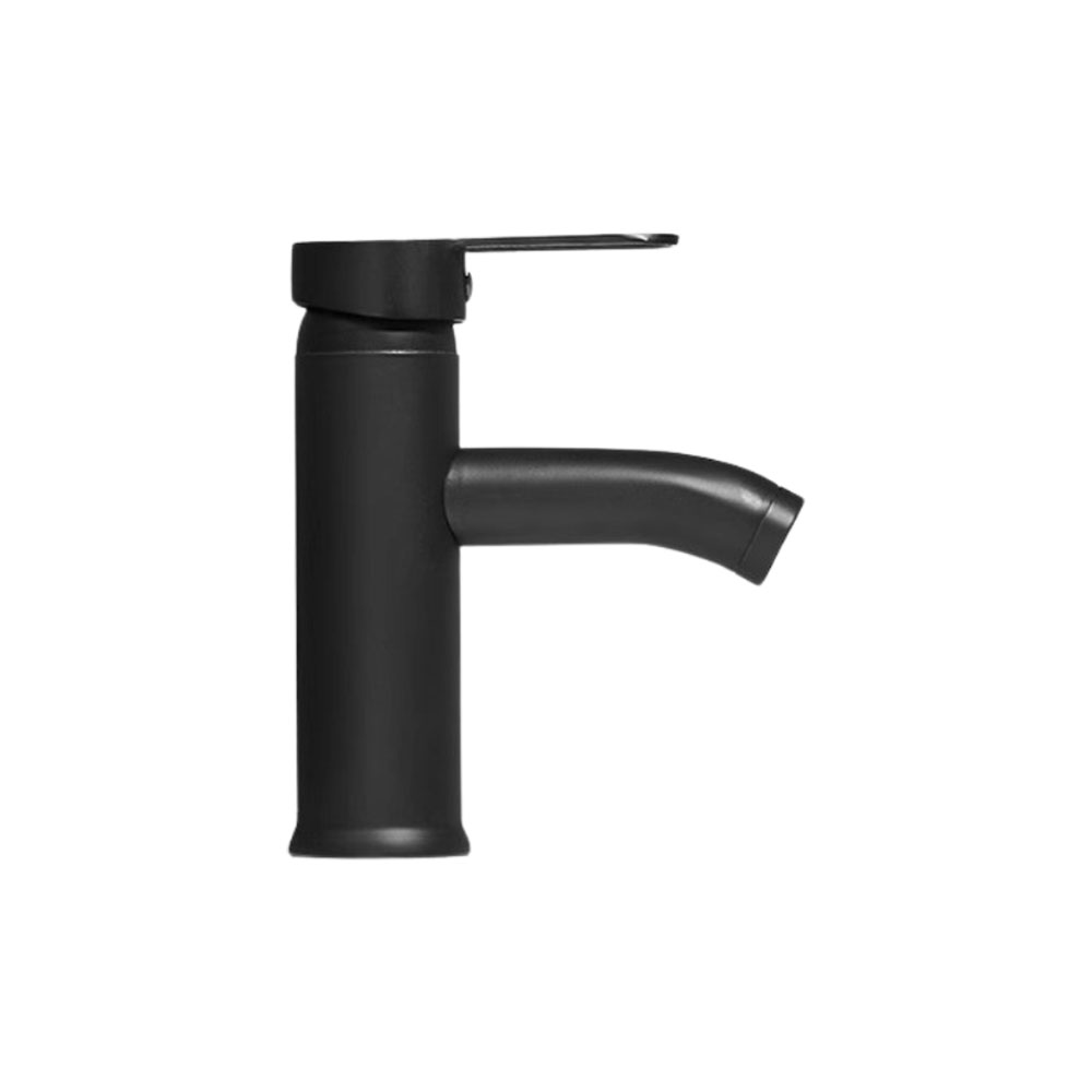 G-shaped hot and cold water faucet (blackened) 17cm high - comes with 2 x 60cm high-pressure hoses, , large
