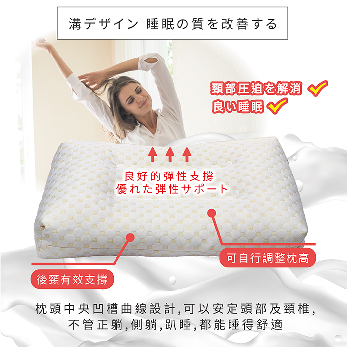 【多利寶寢具】Victoria_日式透氣碎乳膠枕(1顆), , large