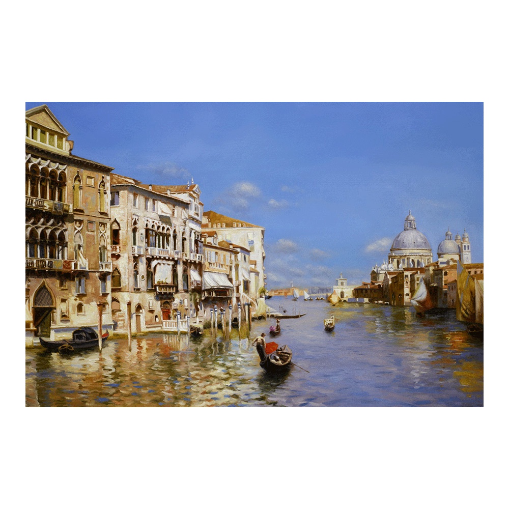 【御畫房】威尼斯之三 國家一級畫師手繪油畫60&times;90cm(VF-18), , large