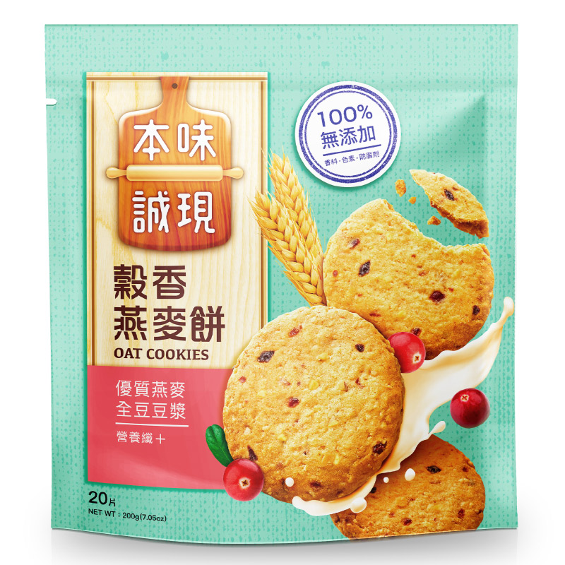 本味誠現穀香燕麥餅200g, , large