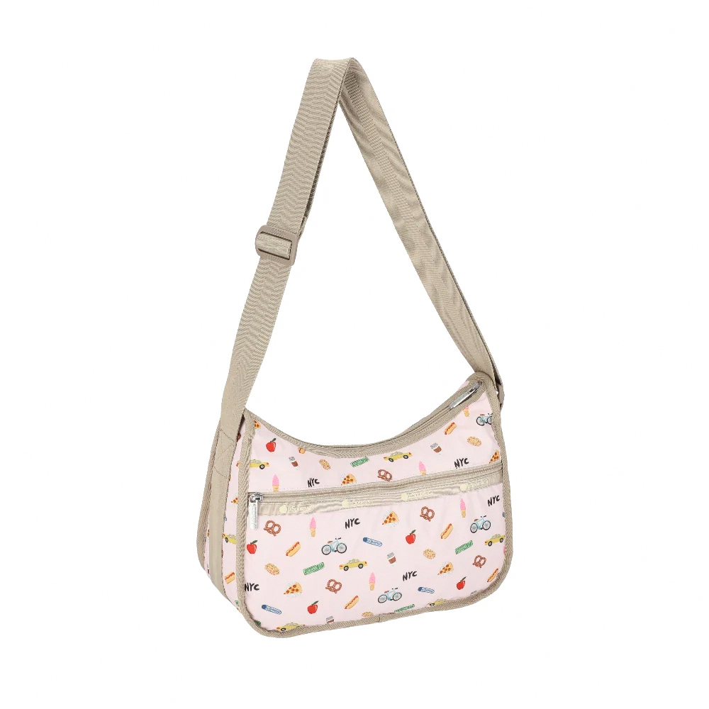 Lesportsac Classic Hobo 經典斜背包 側背包 旅用通勤包 送禮 禮物 推薦 女包(紐約城市插畫)  品號：14998127, , large