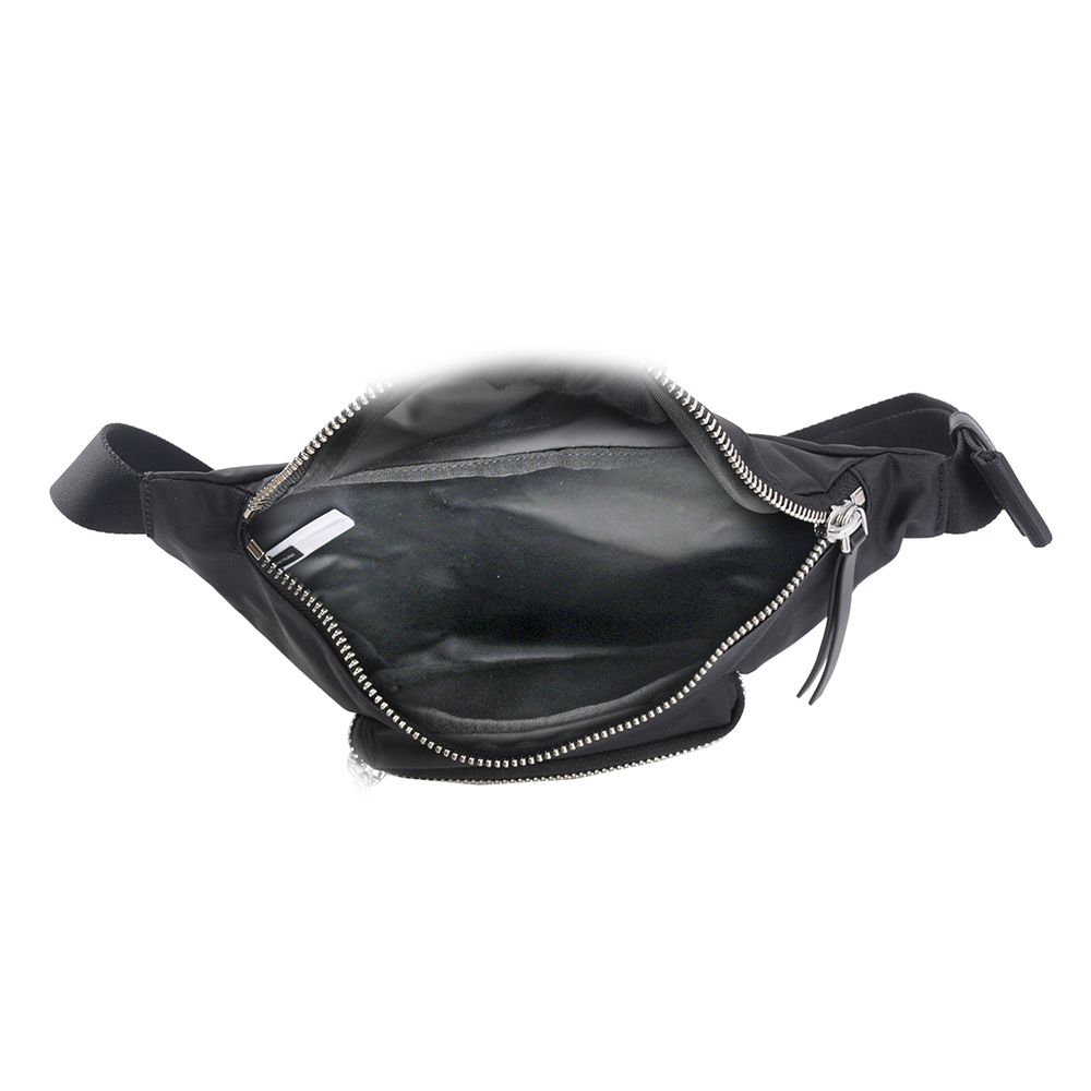 MARC JACOBS The Biker 雙拉鍊尼龍腰包/黑色, , large