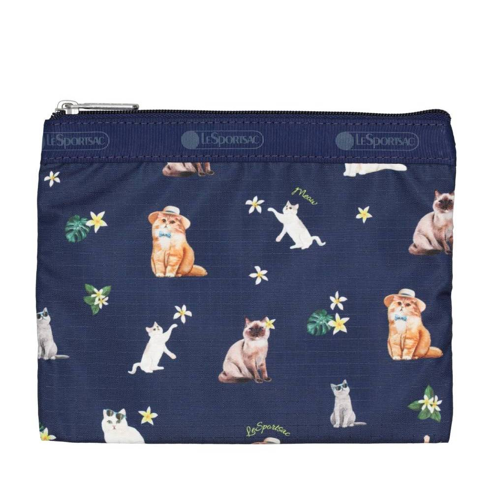 Lesportsac Classic Hobo 經典斜背包 側背包 旅用通勤包 送禮 禮物 推薦 女包(熱帶度假貓咪), , large