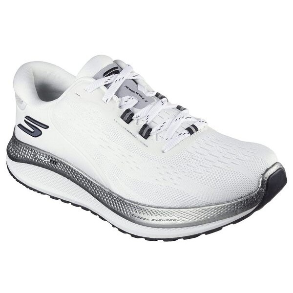 Skechers Go Run Persistence 2 男 慢跑鞋 運動 路跑 碳板 白黑 [246084WBLK], , large