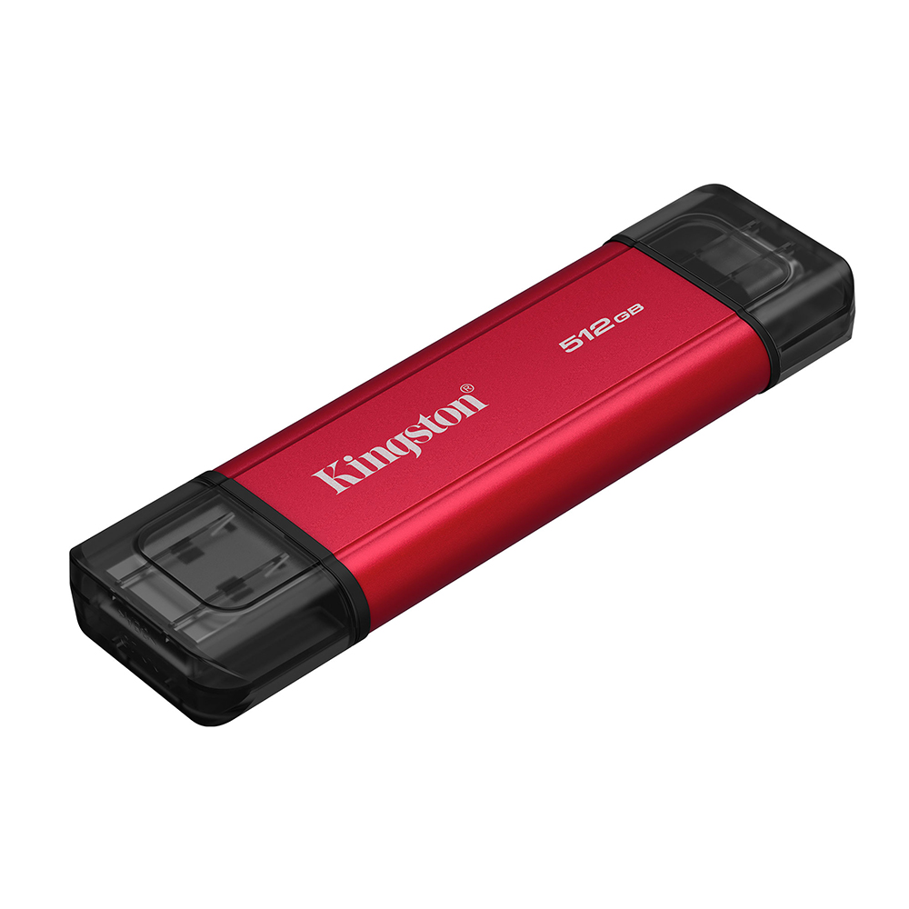 【Kingston】Dual Portable 512G Solid-State Drive USB-A/C USB 3.2 Gen 2 隨身碟 讀取速度 1,050MB/s, , large