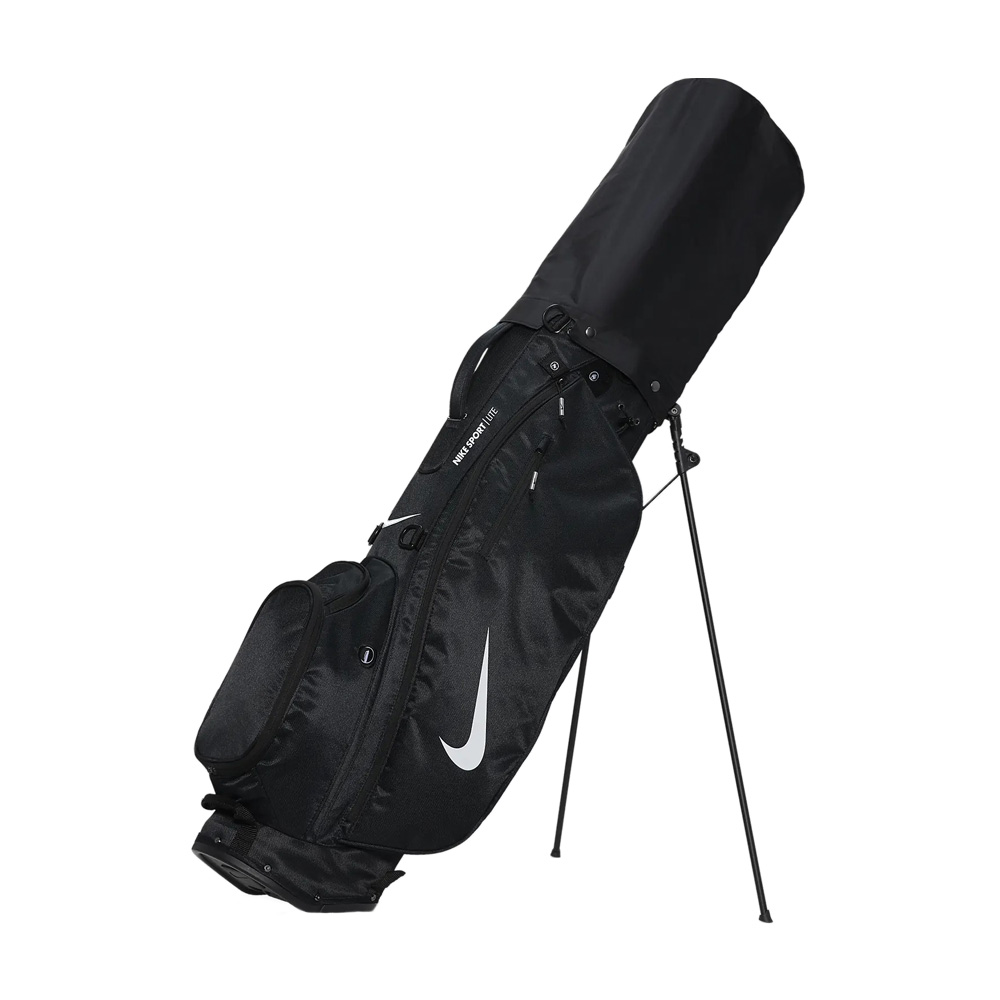 NIKE SPORT LITE 腳架袋 球桿袋 高爾夫球袋 5格 防水罩 雙背帶 黑 白 白黑紅 黑黃 淺藍 銀綠 淺灰橘, , large